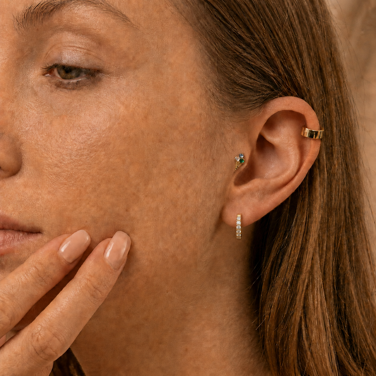 Edge Hoops Shine
